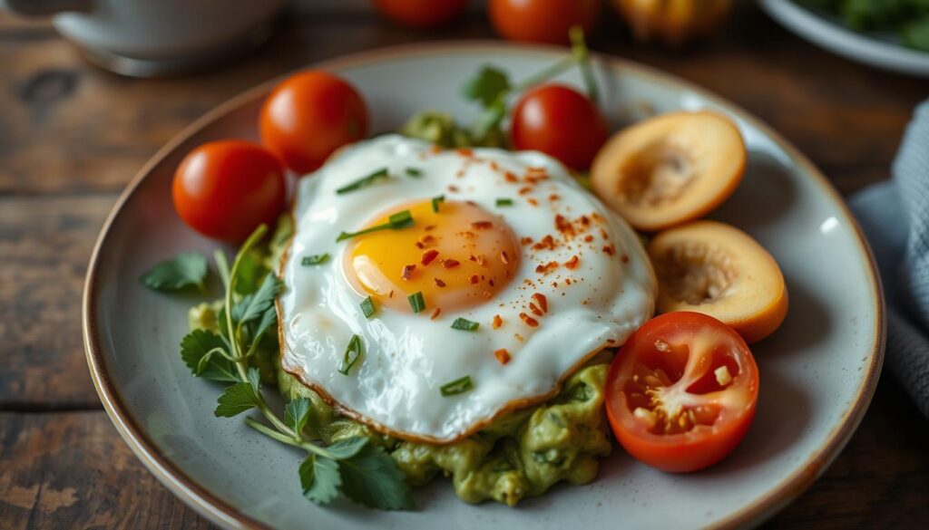 Cremiges Avocado-Ei-Frühstück