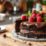 Einfacher und leckerer veganer Schokokuchen