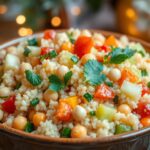 couscous salat mit kircherbsen für winter